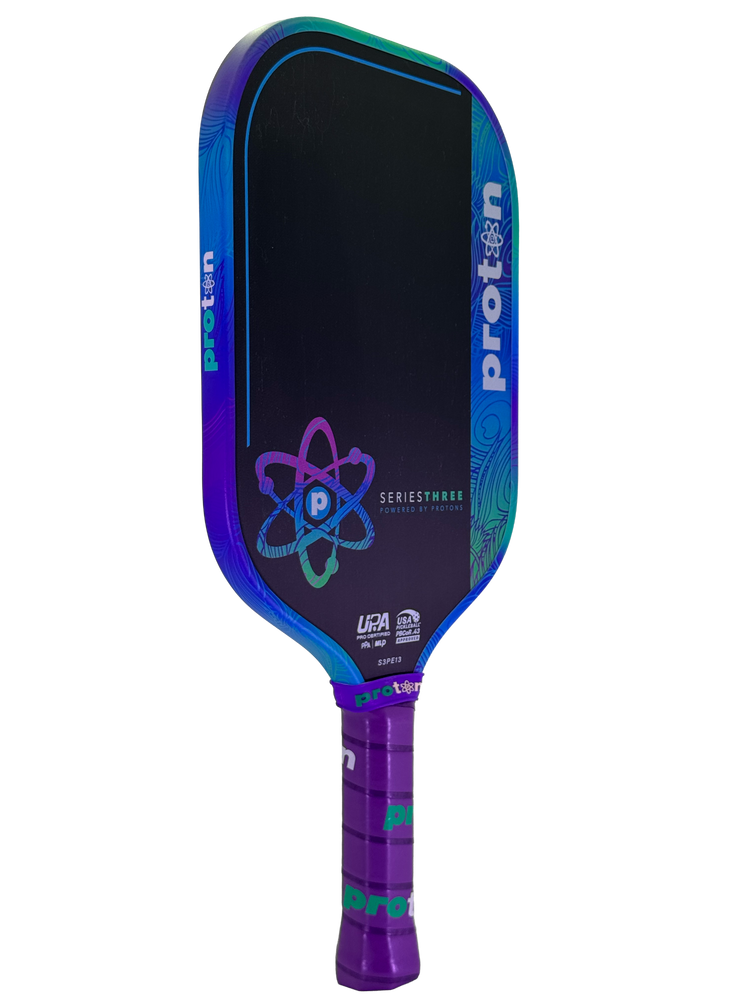 Proton Series Three Project Peacock 13mm Elongated Pickleball Paddle | Pickleball Sports