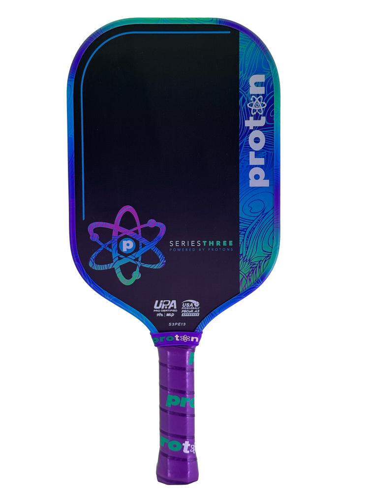 Proton Series Three Project Peacock 13mm Elongated Pickleball Paddle | Pickleball Sports