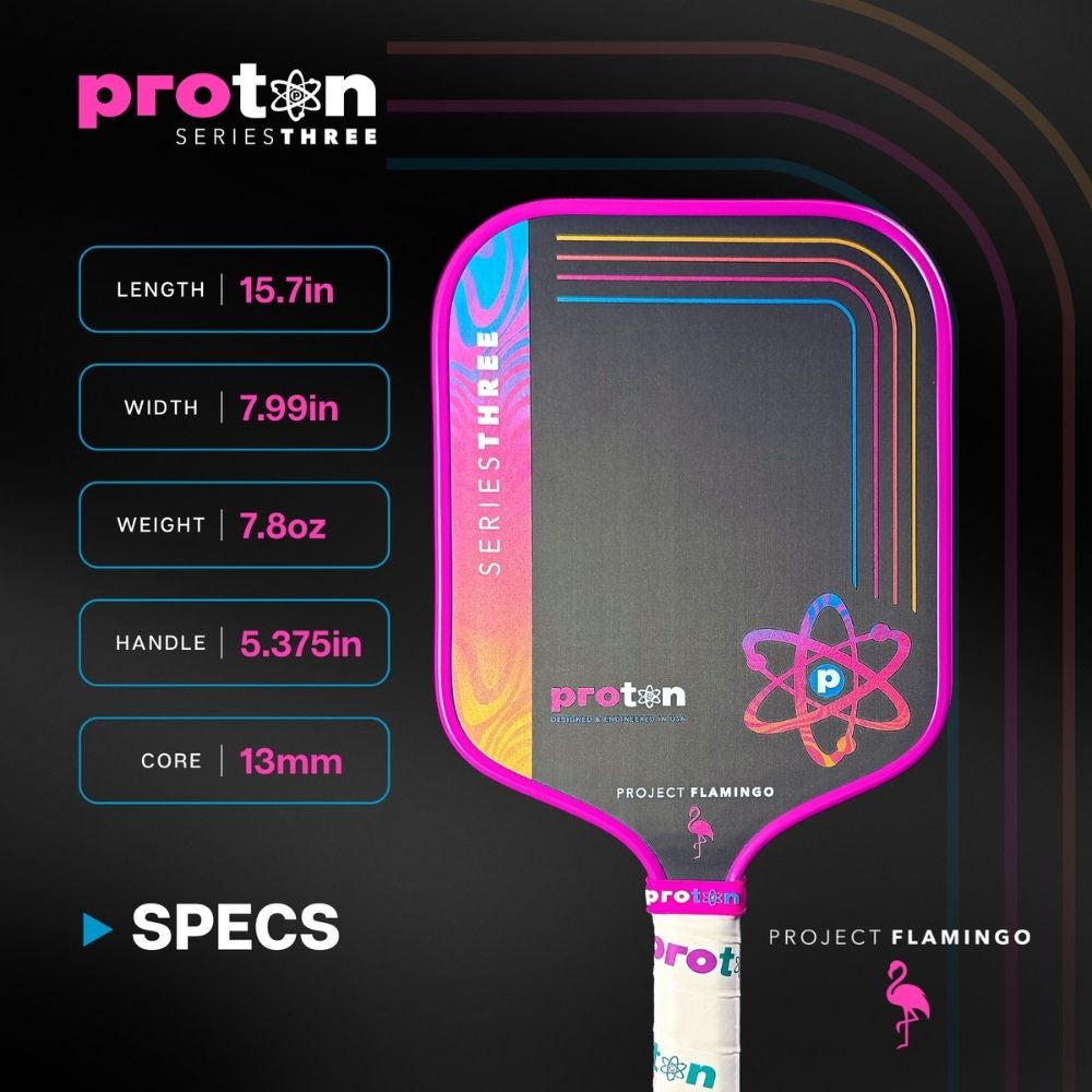 Proton Series Three Project Peacock 15mm Widebody Pickleball Paddle | Pickleball Sports