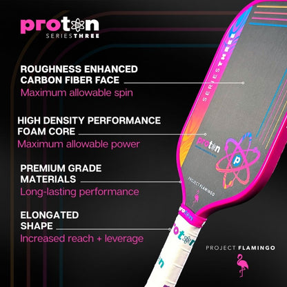 Proton Series Three Project Peacock 13mm Widebody Pickleball Paddle | Pickleball Sports