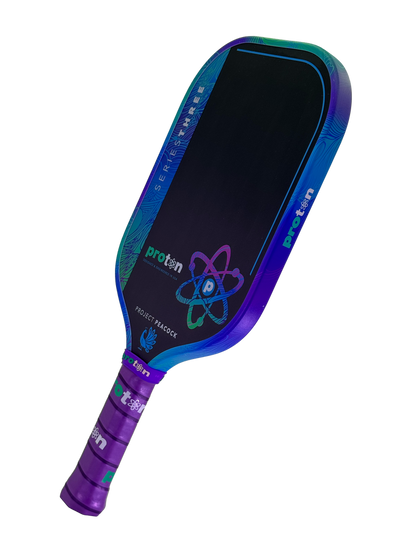 Proton Series Three Project Peacock 15mm Elongated Pickleball Paddle | Pickleball Sports