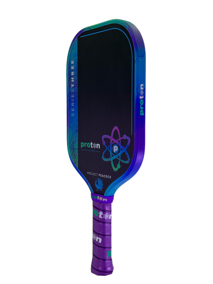 Proton Series Three Project Peacock 15mm Elongated Pickleball Paddle | Pickleball Sports