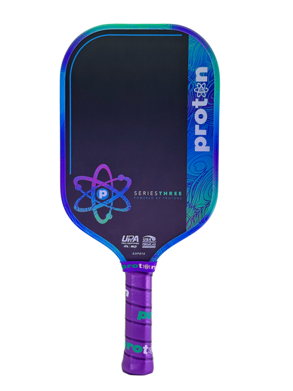 Proton Series Three Project Peacock 15mm Elongated Pickleball Paddle | Pickleball Sports