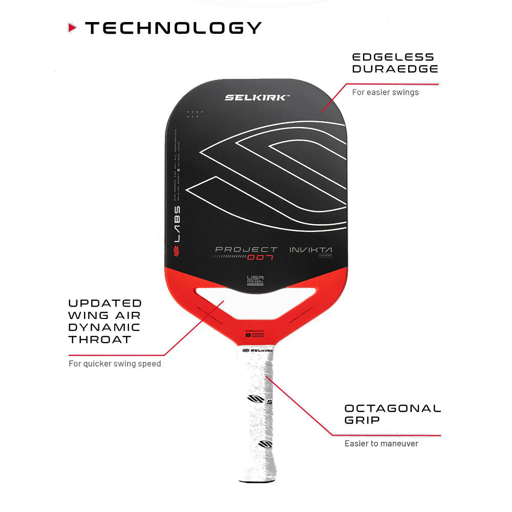 Selkirk Labs Project 007 Invikta 14mm Pickleball Paddle | Pickleball Sports