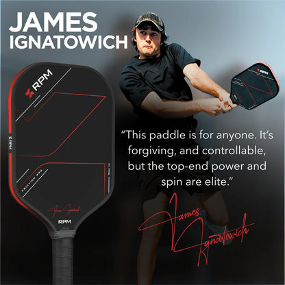 RPM Friction Pro Elongated V2 Carbon Fiber Pickleball Paddle | Pickleball Sports