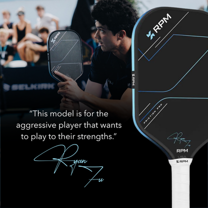 RPM Friction Pro Elongated V2 Carbon Fiber Pickleball Paddle | Pickleball Sports