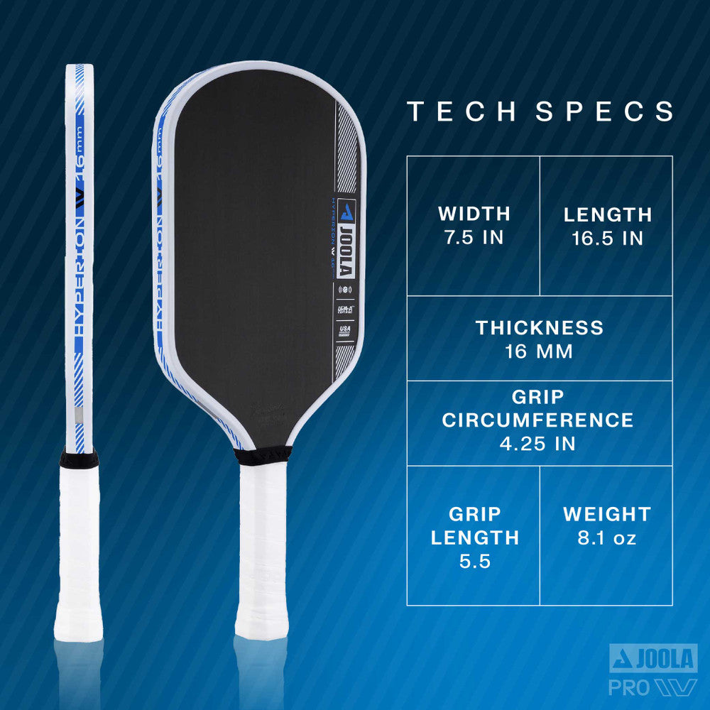 JOOLA Simone Jardim Hyperion Pro IV 16mm Pickleball Paddle | Pickleball Sports