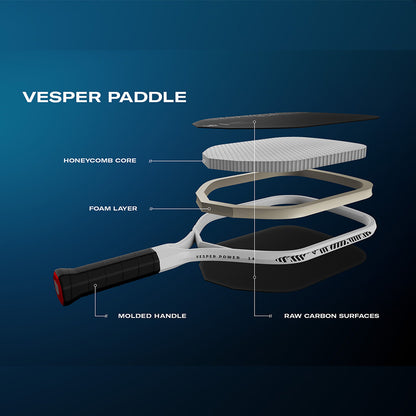 Wilson Vesper Power 14 Pickleball Paddle | Pickleball Sports
