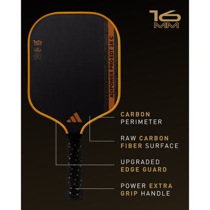 adidas ADIPOWER PRO Edition CTRL 16mm Pickleball Paddle | Pickleball Sports