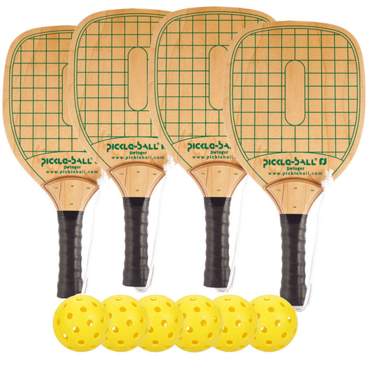 Swinger Wood Paddle Deluxe Bundle | Pickleball Sports