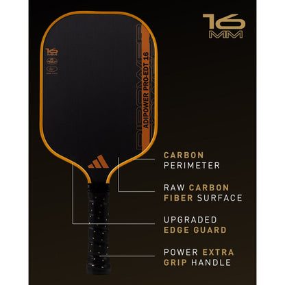 adidas ADIPOWER PRO Edition ATTK 16mm Pickleball Paddle | Pickleball Sports
