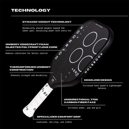 Holbrook Aero S 16mm Pickleball Paddle | Pickleball Sports
