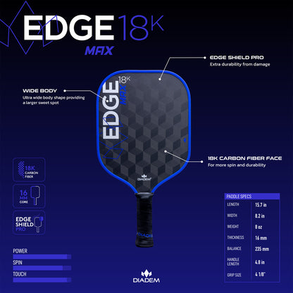 Diadem 18K Max Pickleball Paddle | Pickleball Sports