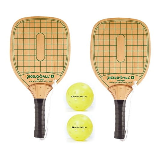 Double Pack Swinger Paddle with Two Pickleballs | Pickleball Sports