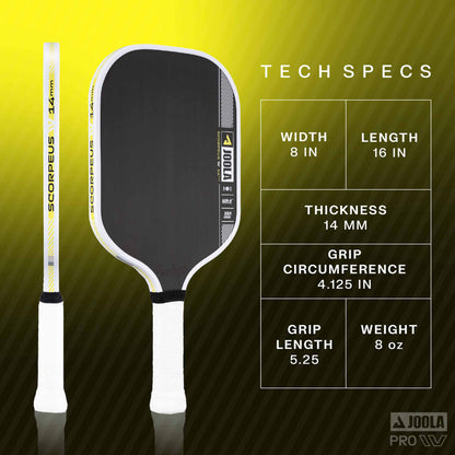 JOOLA Anna Bright Scorpeus Pro IV 14mm Pickleball Paddle - USED | Pickleball Sports