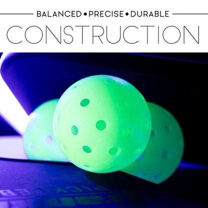 Franklin Sports Glow in the Dark X-40 Outdoor Pickleballs | Pickleball Sports