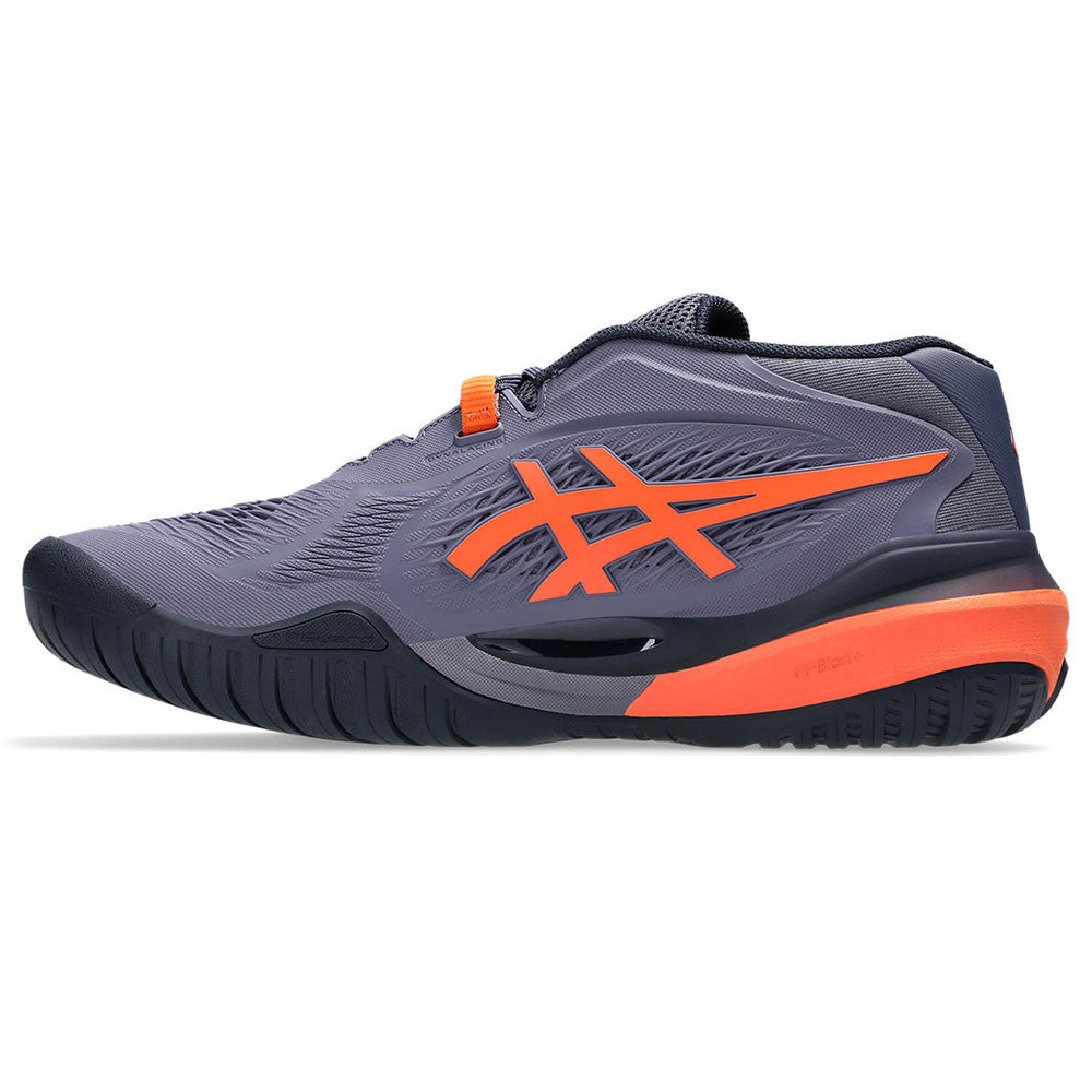 ASICS Gel-Resolution X  Greyish Purple/Nova Orange Court Shoe | Pickleball Sports