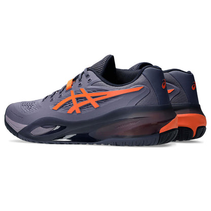 ASICS Gel-Resolution X  Greyish Purple/Nova Orange Court Shoe | Pickleball Sports