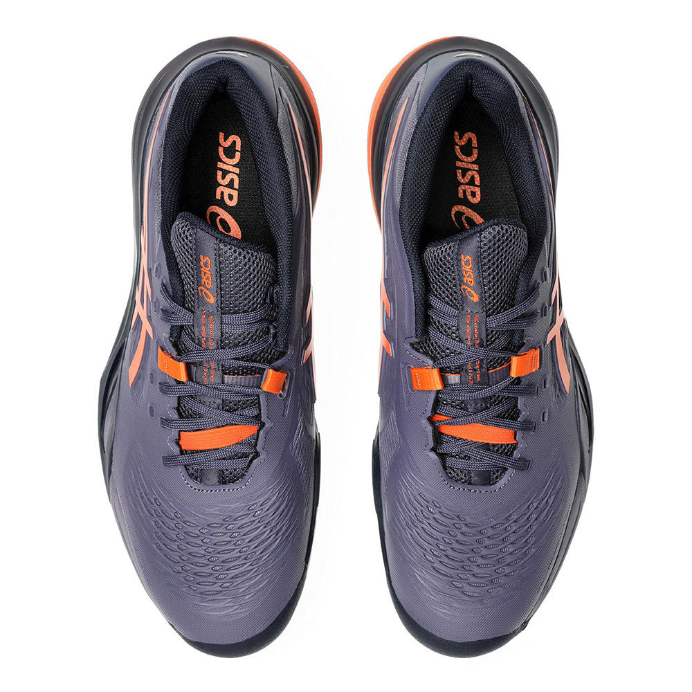 ASICS Gel-Resolution X  Greyish Purple/Nova Orange Court Shoe | Pickleball Sports