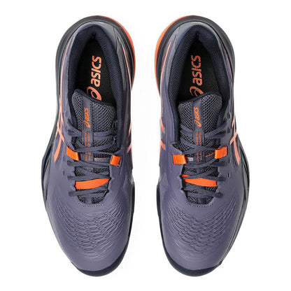 ASICS Gel-Resolution X  Greyish Purple/Nova Orange Court Shoe | Pickleball Sports