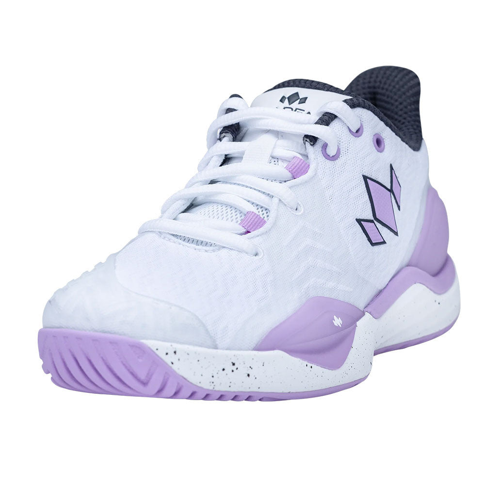 Diadem Court Burst Court Shoe - White/Purple | Pickleball Sports