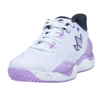 Diadem Court Burst Court Shoe - White/Purple | Pickleball Sports