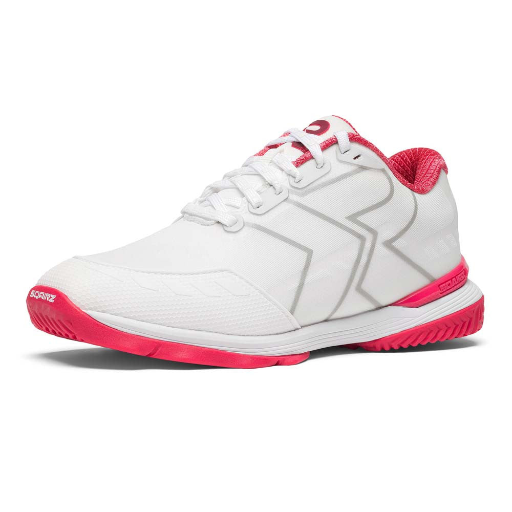 SQAIRZ XRZ™ White/Dark Pink  Pickleball Court Shoes | Pickleball Sports