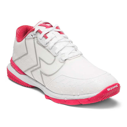 SQAIRZ XRZ™ White/Dark Pink  Pickleball Court Shoes | Pickleball Sports
