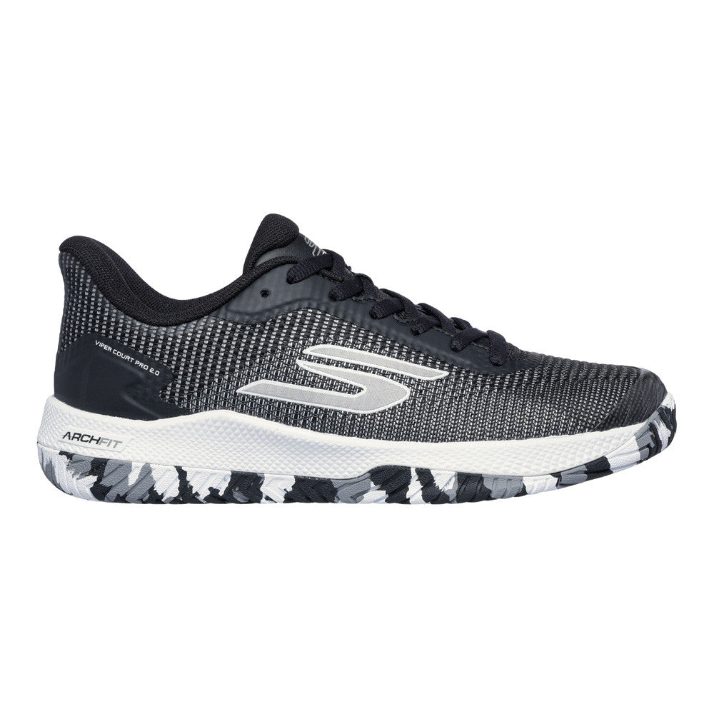 Skechers Viper Court Pro 2.0 Black/White  Shoe | Pickleball Sports