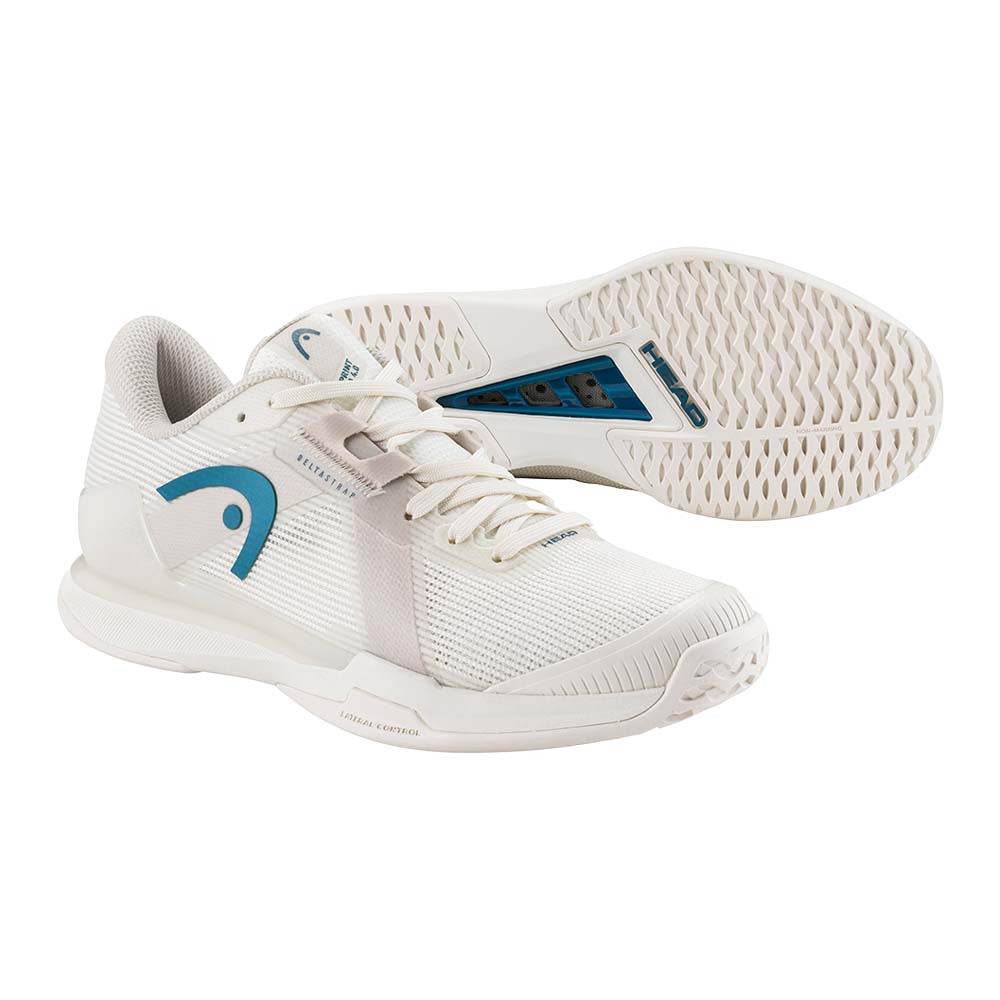 HEAD Sprint Pro 4.0 Court Shoe  - Chalk White/Twilight Blue | Pickleball Sports