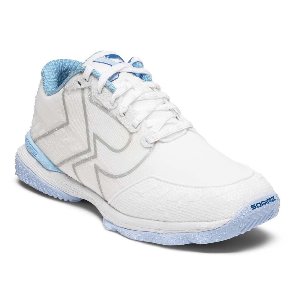 SQAIRZ XRZ™ White/Light Blue  Pickleball Court Shoes | Pickleball Sports