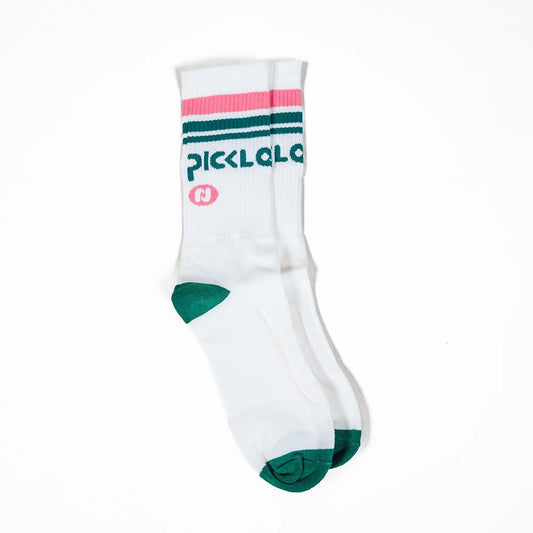 Heritage Pickle-ball Stripe Crew Socks | Pickleball Sports