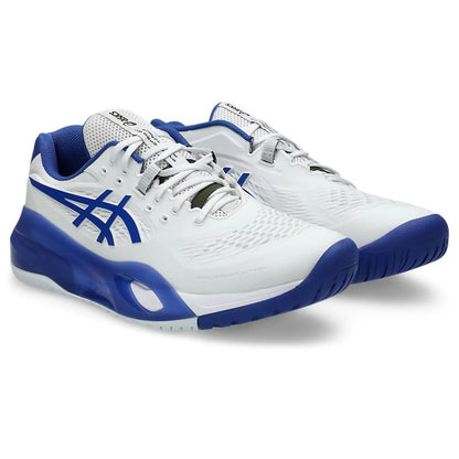 ASICS Gel-Resolution X Wide Court Shoe - White/Dark Cobalt | Pickleball Sports