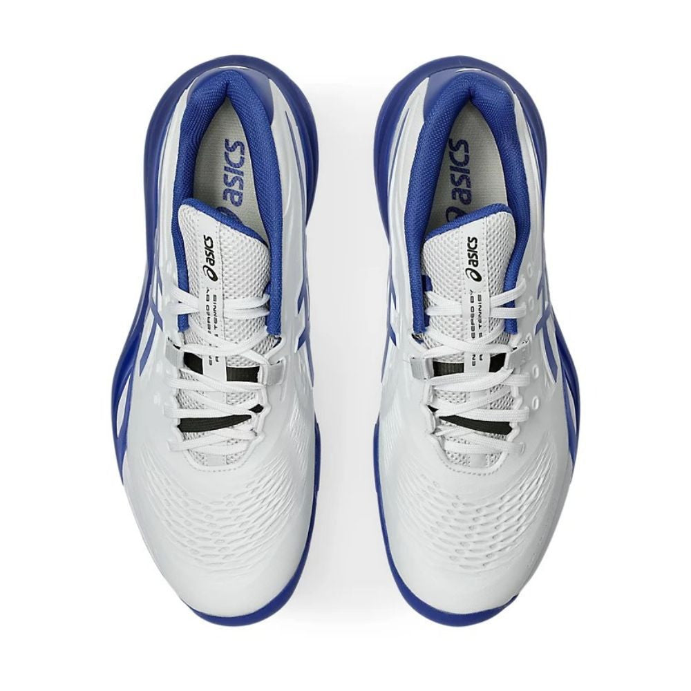 ASICS Gel-Resolution X Wide Court Shoe - White/Dark Cobalt | Pickleball Sports