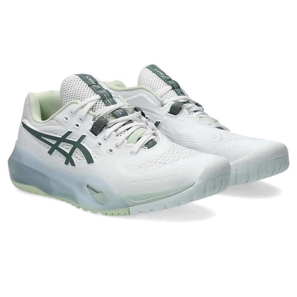 ASICS Gel Resolution X Pickleball Shoe - White/Monument Blue | Pickleball Sports
