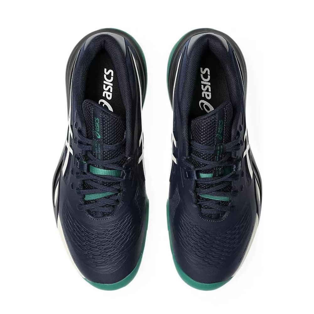 ASICS Gel-Resolution X Wide Court Shoe - White/Dark Cobalt | Pickleball Sports