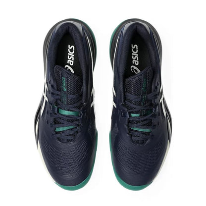 ASICS Gel-Resolution X Wide Court Shoe - White/Dark Cobalt | Pickleball Sports