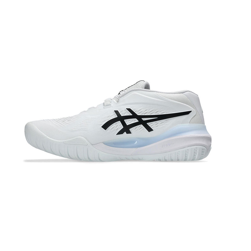 ASICS Gel-Resolution X 2E  Wide Court Shoe - White/Black | Pickleball Sports