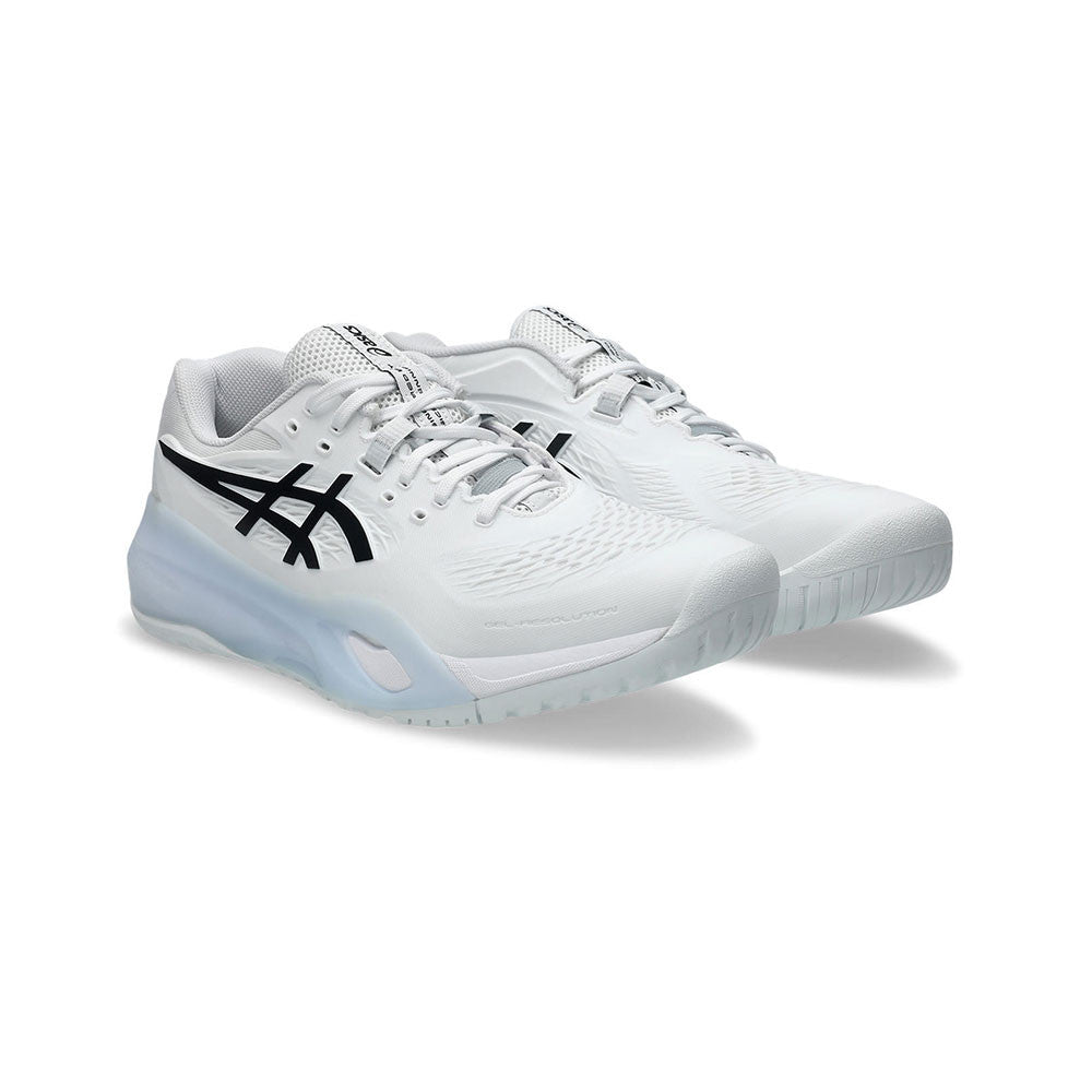 ASICS Gel-Resolution X 2E  Wide Court Shoe - White/Black | Pickleball Sports