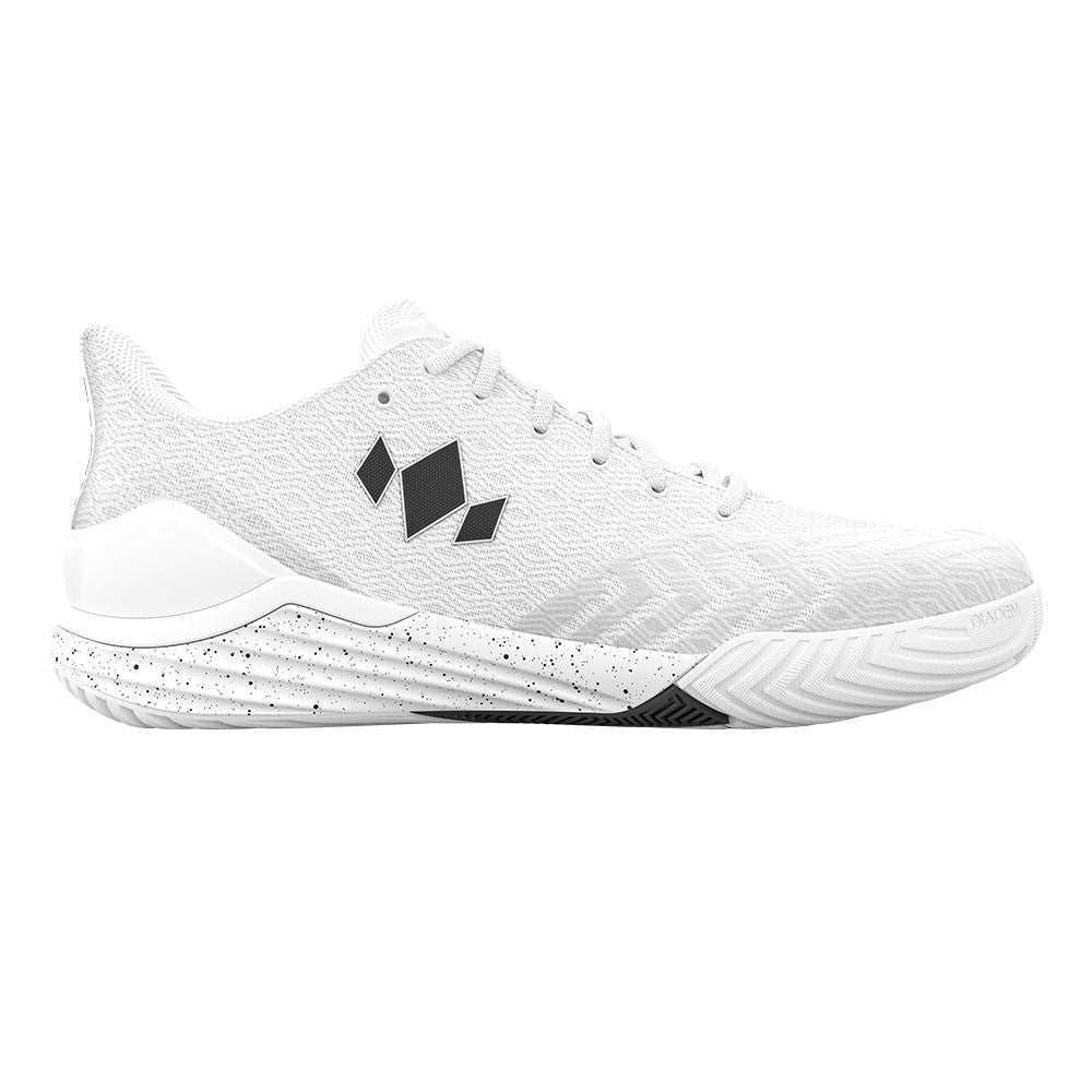 Diadem Court Burst Wide Court Shoe - Unisex - White/White | Pickleball Sports