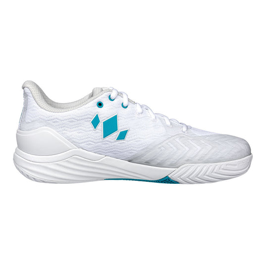 Diadem Court Burst Court Shoe - Unisex - White/Teal | Pickleball Sports