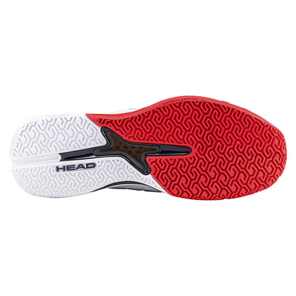 HEAD Revolt Pro 5.0 Court Shoe - White/Navy/Red | Pickleball Sports