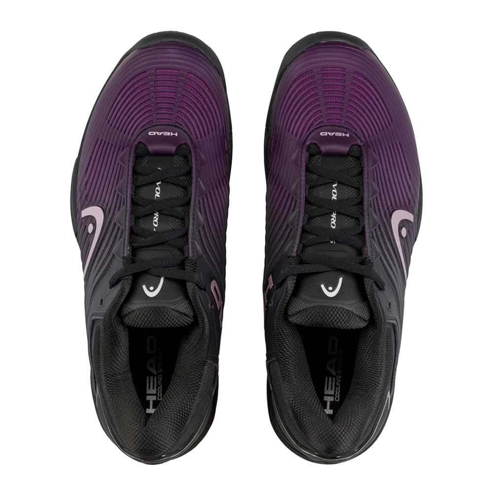 HEAD Revolt Pro 4.5 Court  Shoe - Black/Plum | Pickleball Sports