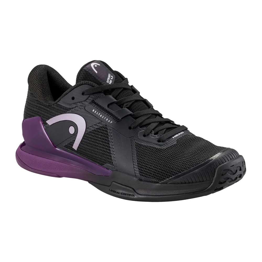 HEAD Sprint Pro 4.0 Court Shoe - Black/Plum | Pickleball Sports