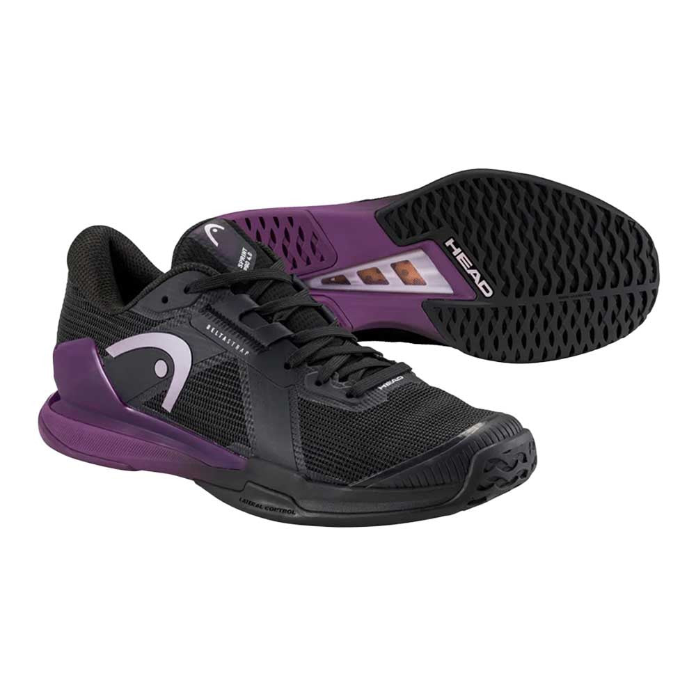 HEAD Sprint Pro 4.0 Court Shoe - Black/Plum | Pickleball Sports