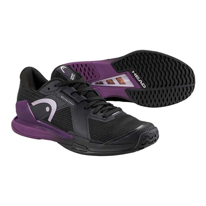 HEAD Sprint Pro 4.0 Court Shoe - Black/Plum | Pickleball Sports