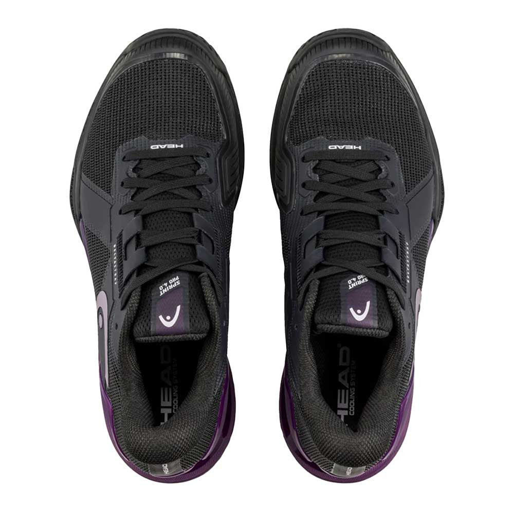 HEAD Sprint Pro 4.0 Court Shoe - Black/Plum | Pickleball Sports