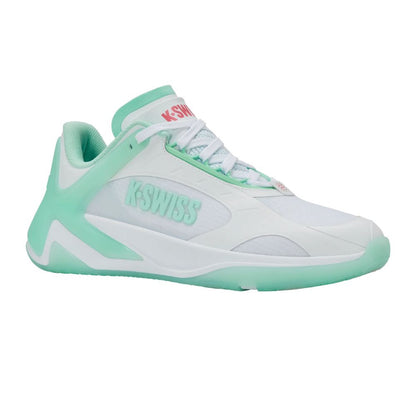 K-Swiss K-Frame Pickleball Shoe - White/Neon Mint/Hot Neon Pink | Pickleball Sports