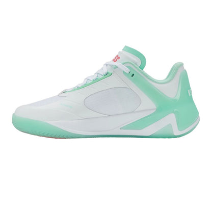 K-Swiss K-Frame Pickleball Shoe - White/Neon Mint/Hot Neon Pink | Pickleball Sports