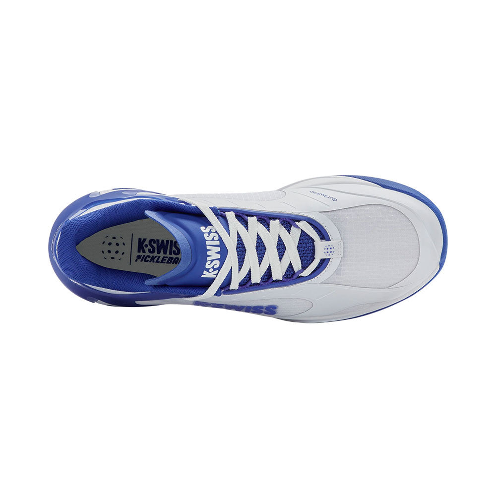 K-Swiss K-Frame Pickleball Shoe - White/Dazzling Blue | Pickleball Sports